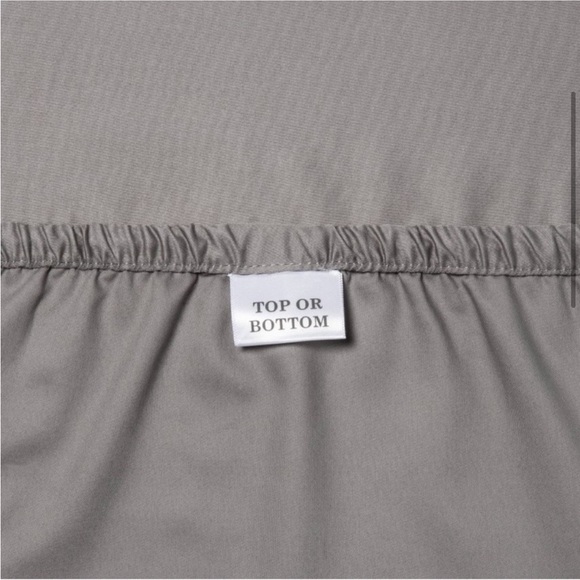 NWT Queen 400 Thread Count Solid Performance Sheet Set Grey - Threshold - Picture 3 of 4